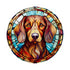 Dachshund Red Glass Suncatcher Worktop Saver